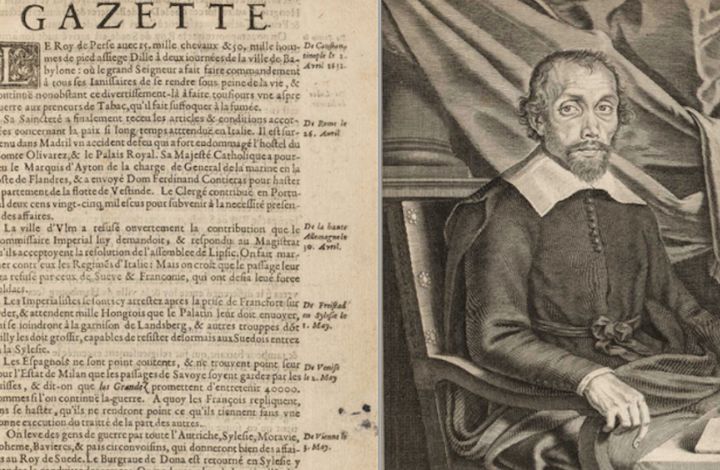 «LaGazette» начала издаваться во Франции 30 мая 1631 года