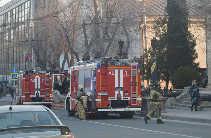 В Севастопольском Военно-историческом музее ЧФ РФ прошли пожарно-тактические учения