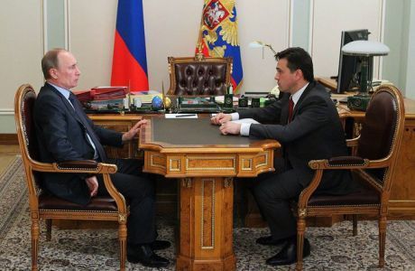 Прошла рабочая встреча Путина и Воробьева