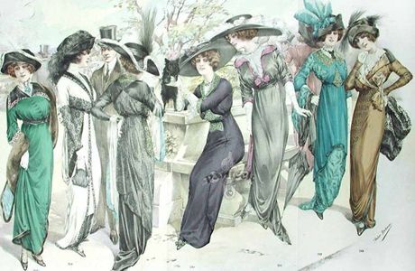 Какие формы у женщин были модными в начале 20 века