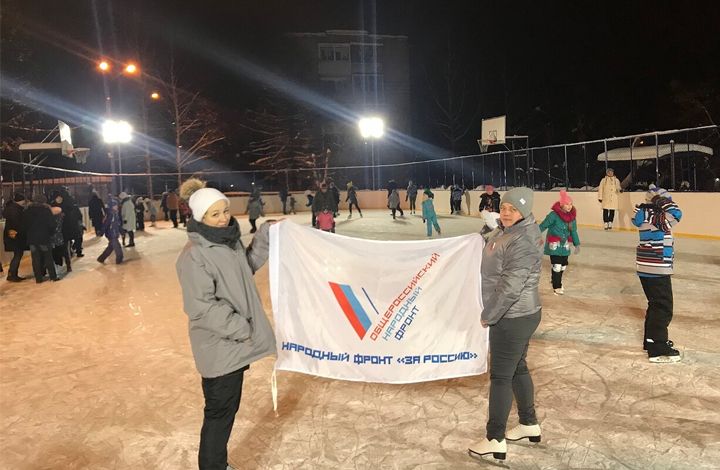 Московские активисты ОНФ проводят акцию «Снежный фронт»