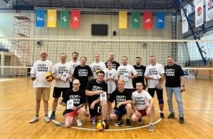 Российские журналисты уступили коллегам из Беларуси в дружеском волейбольном матче