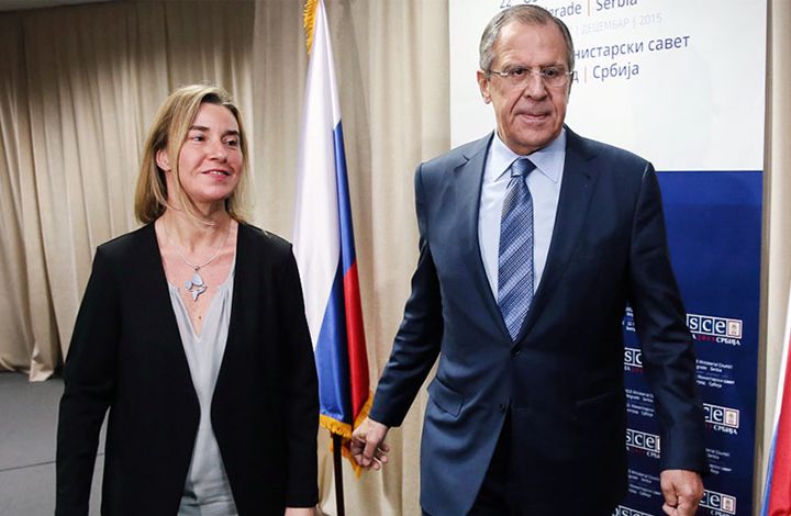 Политолог о встрече Лаврова и Могерини: санкции против РФ выдохлись
