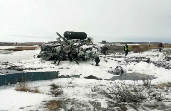 На Чукотке потерпел крушение военный вертолет Ми-8