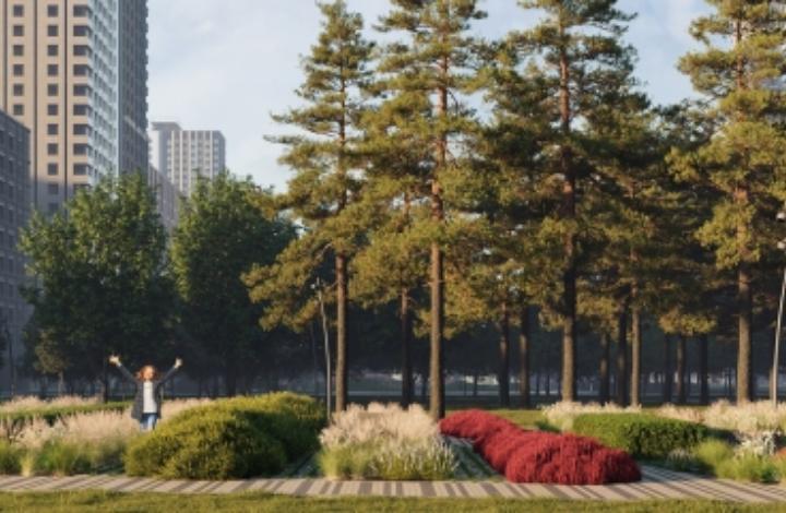 «Главстрой» построит10 развивающих площадок для детей в парке на Окской улице