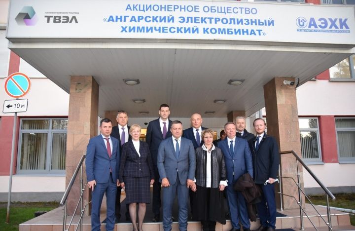 Губернатор Иркутской области Игорь Кобзев и топ-менеджеры Росатома посетили АО «АЭХК» с рабочим визитом