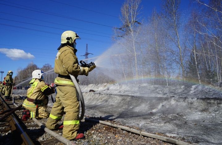 Дивизионная тренировка подтвердила готовность АО «СХК» к пожароопасному сезону