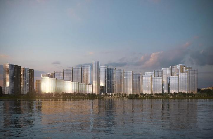 «Главстрой»: завершено строительство первого этажа второго этапа ЖК «Береговой»