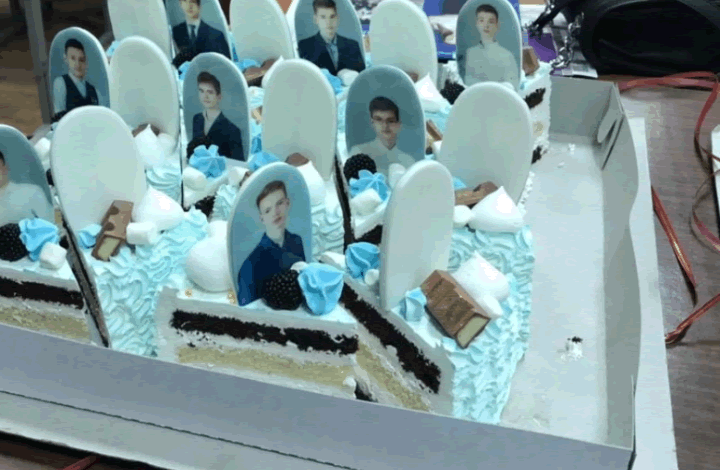 «Черного юмора не усмотрели»: выпускник защитил торт с «надгробиями»