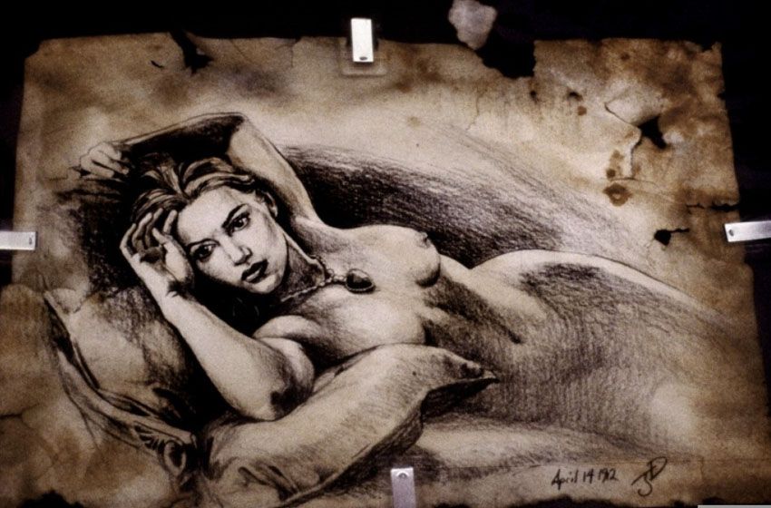 Рисунок Розы, автор Джеймс Кэмерон, фильм "Титаник", 1997 г. Рисунок Розы, автор Джеймс Кэмерон, фильм "Титаник", 1997 г.
