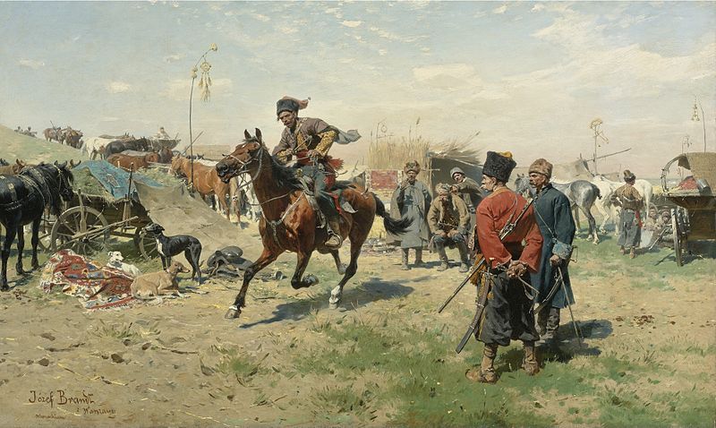 Юзеф Брандт. Запорожцы. 1893 Юзеф Брандт Запорожцы.jpg