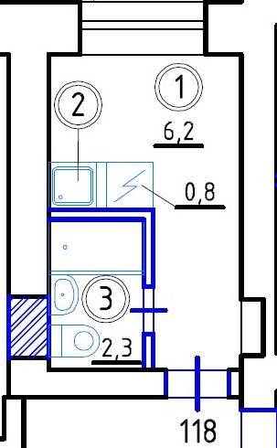 Апартаменты 9 кв м