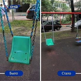ОНФ: благоустройства детской площадки на улице Первомайской в Москве