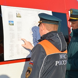 В канун Пасхи в Свято-Владимирском соборе прошло учение МЧС