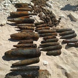 Десять авиабомб весом от 32 до 250 килограммов уничтожили севастопольские пиротехники МЧС России