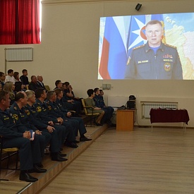 В канун Дня пожарной охраны в Главном управлении МЧС России по городу Севастополю состоялось торжественное собрание личного состава